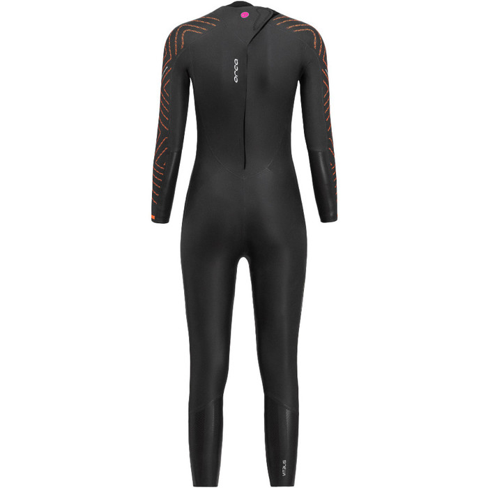 2024 Orca Mujer Vitalis TRN Back Zip Open Water Swim Neopreno NN684601 - Black